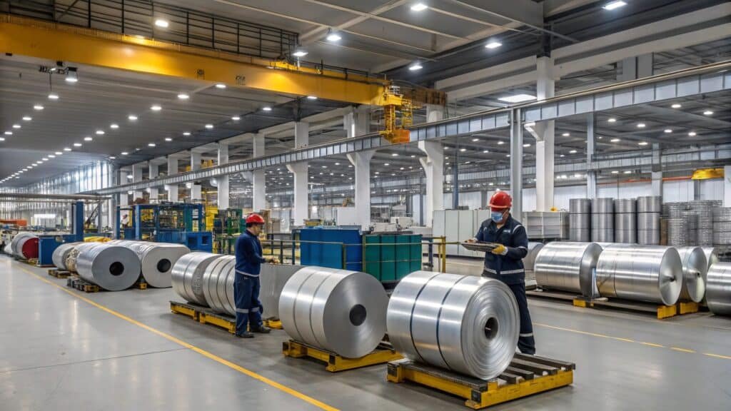 A graphic showing a superhero-like figure lifting a very heavy steel object versus a much lighter aluminum object of similar load-bearing capacity.